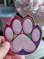 Paw Sticker - Pride Rainbow