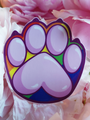 Paw Sticker - Pride Rainbow