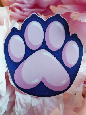 Paw Sticker - Blue