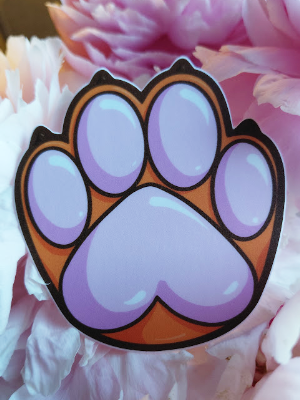 Paw Sticker - Orange