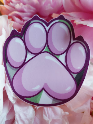 Paw Sticker - Agender 