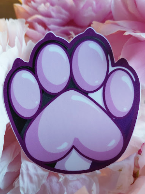 Paw Sticker - Asexual