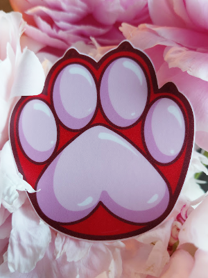 Paw Sticker - Red