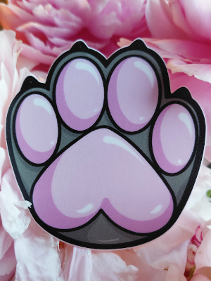 Paw Sticker - Gray