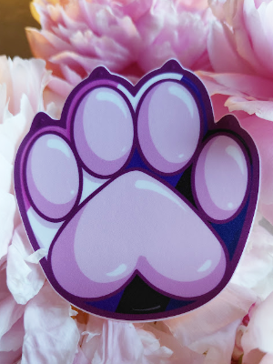 Paw Sticker - Genderfluid